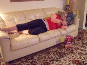 EXTENDED COUCH POTATO POSE